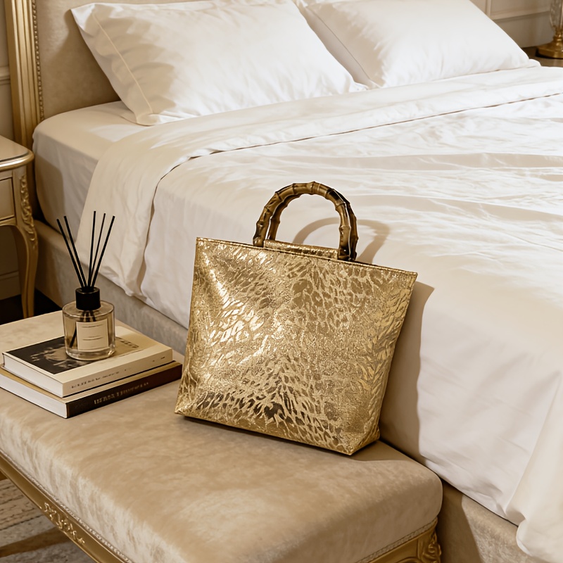 Luxury Bags Big - Легкая роскошная сумка-тоут из жаккарда с