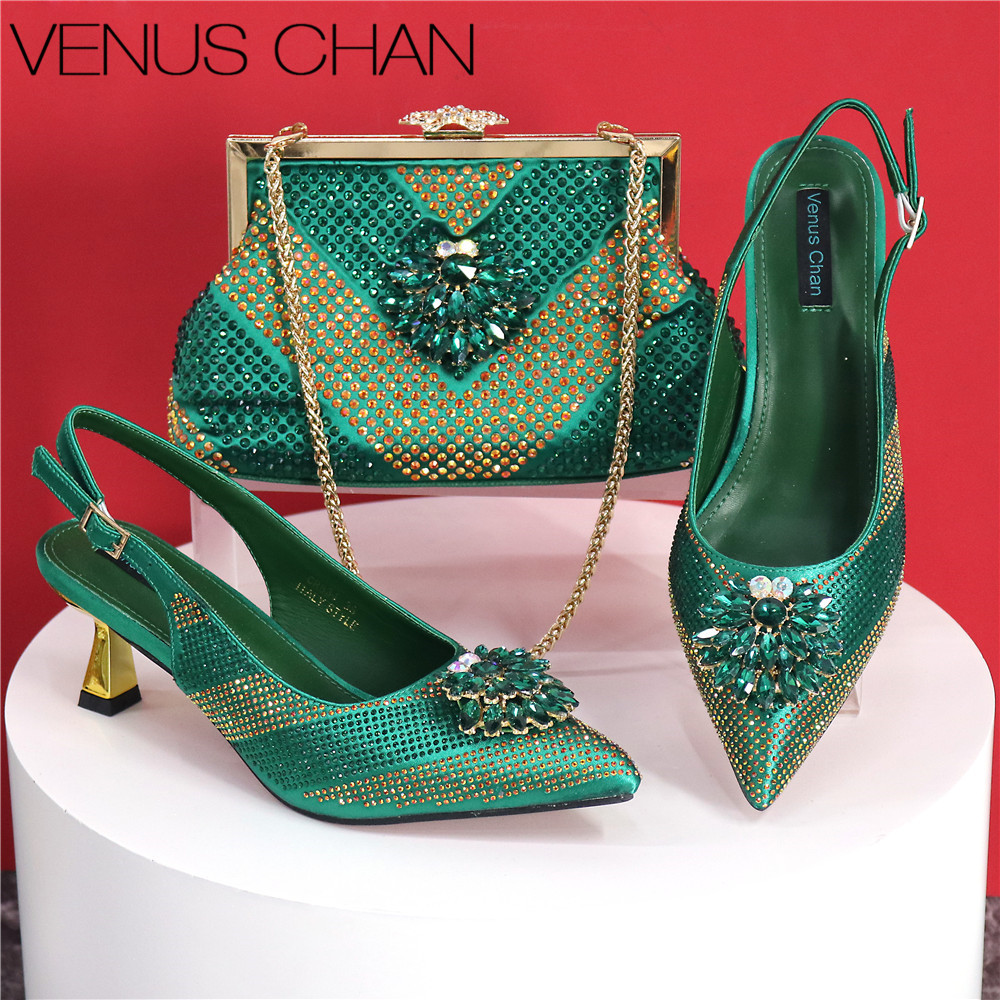 Luxury Bags And Shoes - 2025 итальянский дизайн со стразами, роскошный