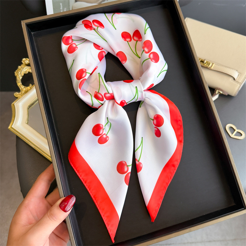Luxury Bags China - Роскошный квадратный атласный шарф, женские милые