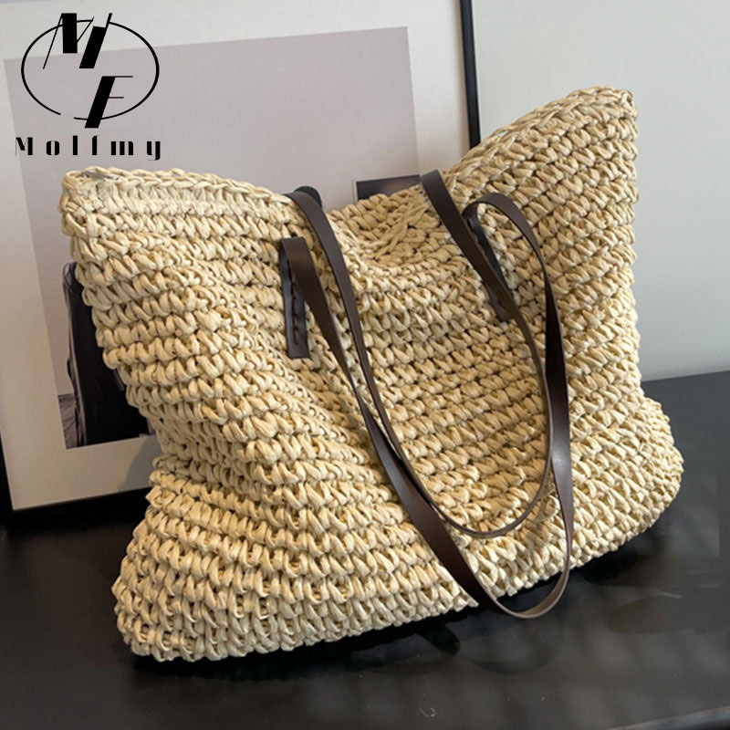 Соломенные тканые сумки-тоут,  – обзор и цена Luxury Bags Big