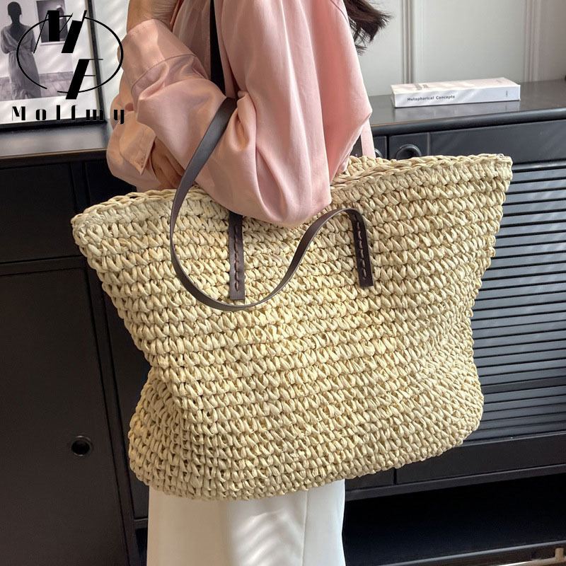Соломенные тканые сумки-тоут,  – обзор и цена Luxury Bags Big